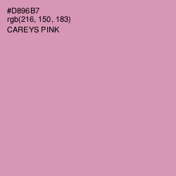 #D896B7 - Careys Pink Color Image